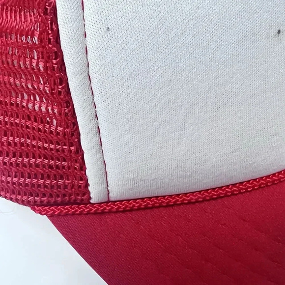 Vtg Glen Canyon Dam Page, AZ Adjustable Snapback Foam Trucker Hat/Cap Red/White - Picture 14 of 16